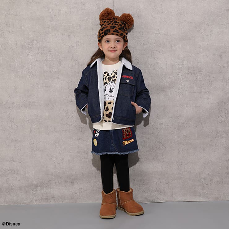 親子お揃い ディズニー アニマル柄ボアポケットトレーナー 1009K | BABYDOLL | 詳細画像11 