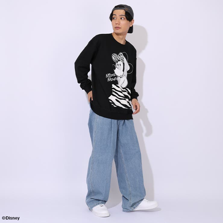 親子お揃い ディズニー アニマル柄ボアポケットトレーナー 1009A[品番