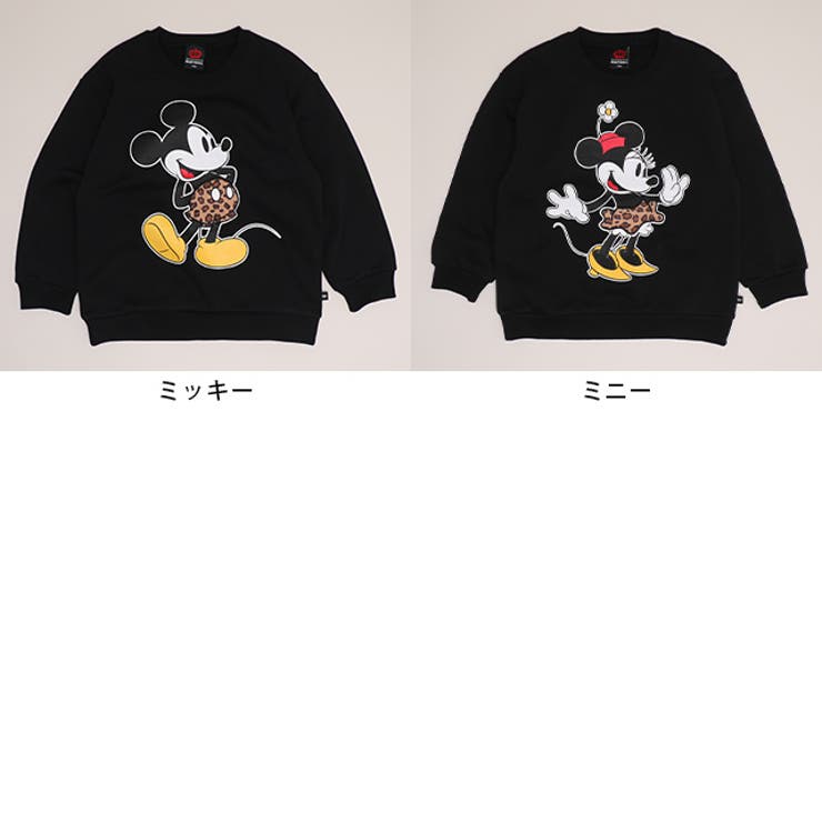 親子お揃い ディズニー ヒョウ柄裏起毛トレーナー 1014K | BABYDOLL | 詳細画像8 