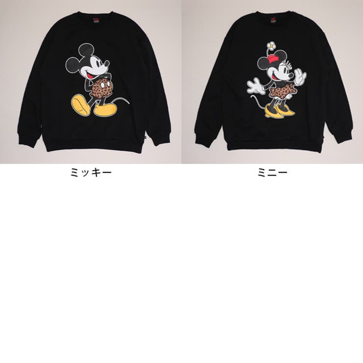 親子お揃い ディズニー ヒョウ柄裏起毛トレーナー 1014A | BABYDOLL | 詳細画像12 