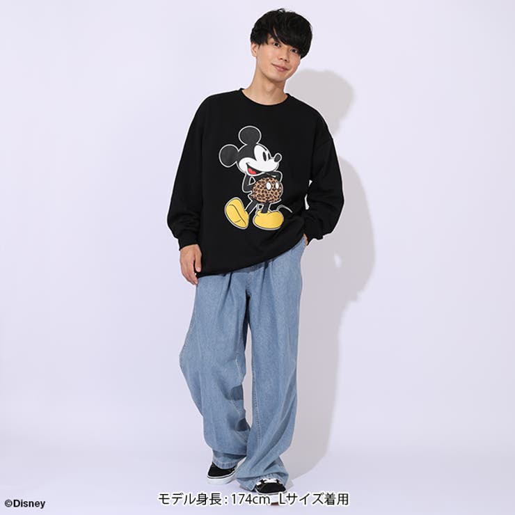 親子お揃い ディズニー ヒョウ柄裏起毛トレーナー 1014A | BABYDOLL | 詳細画像7 