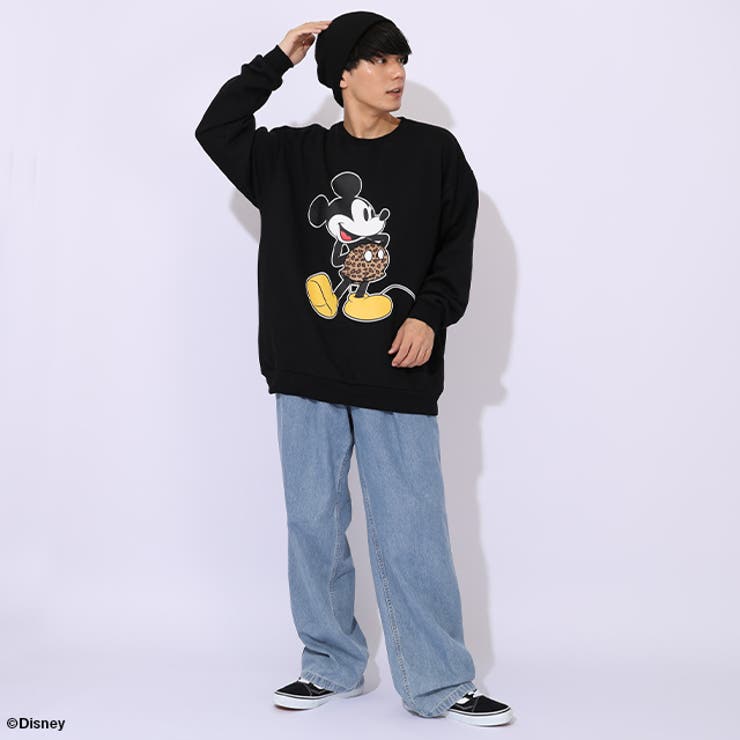 親子お揃い ディズニー ヒョウ柄裏起毛トレーナー 1014A | BABYDOLL | 詳細画像9 