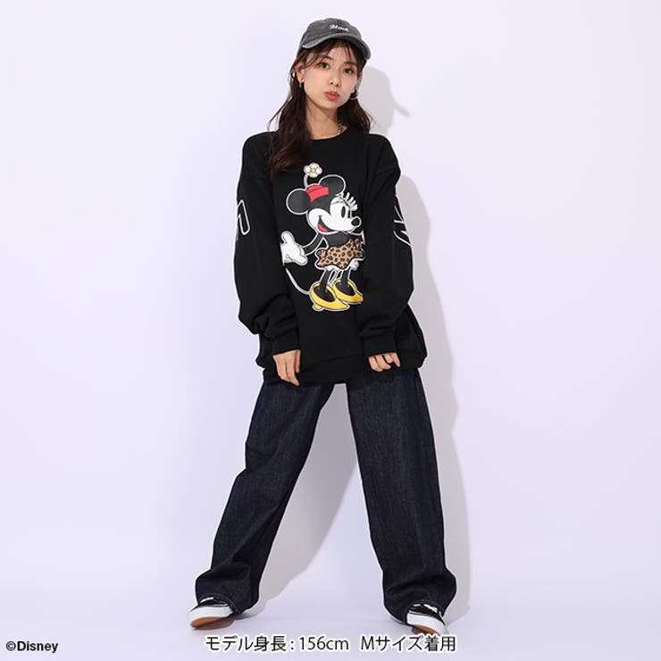 親子お揃い ディズニー ヒョウ柄裏起毛トレーナー 1014A | BABYDOLL | 詳細画像2 