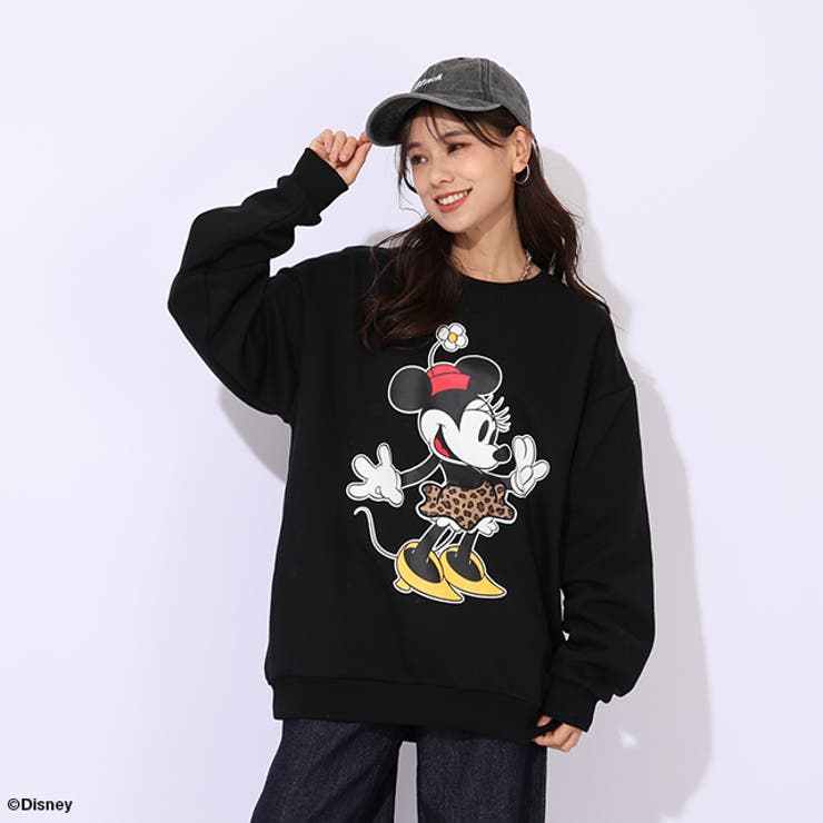 親子お揃い ディズニー ヒョウ柄裏起毛トレーナー 1014A | BABYDOLL | 詳細画像4 