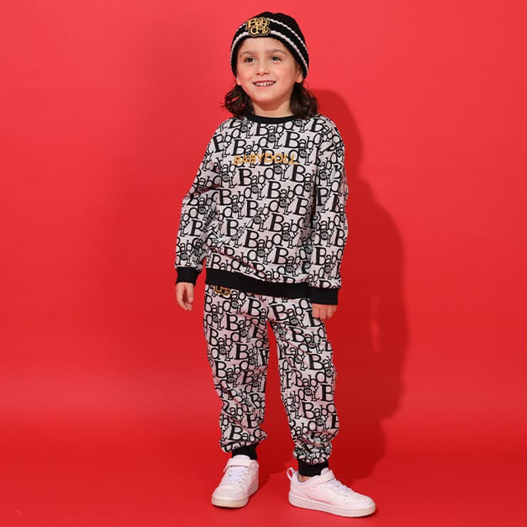 親子お揃い BIGモノグラムトレーナー 1042K (ボトムス別売り) | BABYDOLL | 詳細画像4 