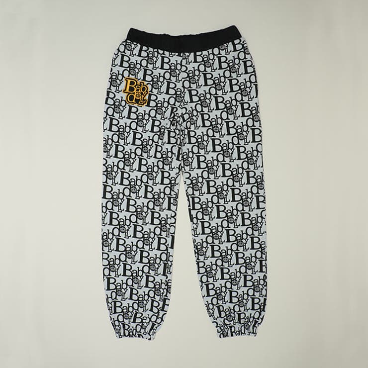 チャコール | 親子お揃い モノグラムロングパンツ 1044A (トップス別売り) | BABYDOLL