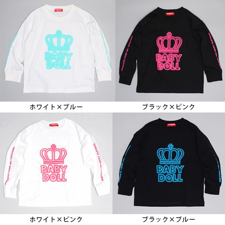 親子お揃い BIGネオン発泡プリントロンT 1056K | BABYDOLL | 詳細画像13 