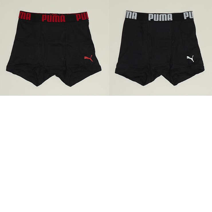 ブラック | WEB限定 PUMA 無地ボクサーパンツ 2枚セット 1063 | BABYDOLL