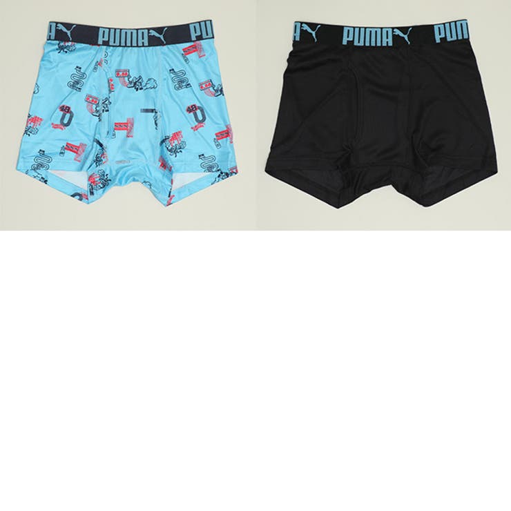 ライトブルー | WEB限定 PUMA グラフィック総柄ボクサーパンツ 2枚セット 1065 | BABYDOLL