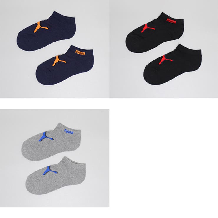 ネイビー | WEB限定 PUMA スニーカーソックス 3足セット 1090 | BABYDOLL