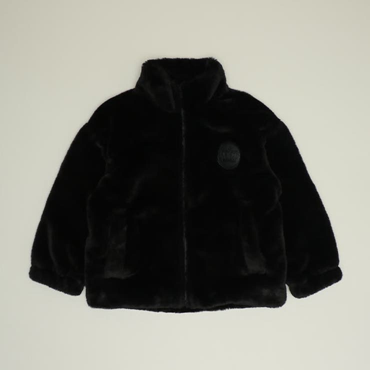 ブラック | 親子お揃い バックロゴファーアウター 1110K | BABYDOLL