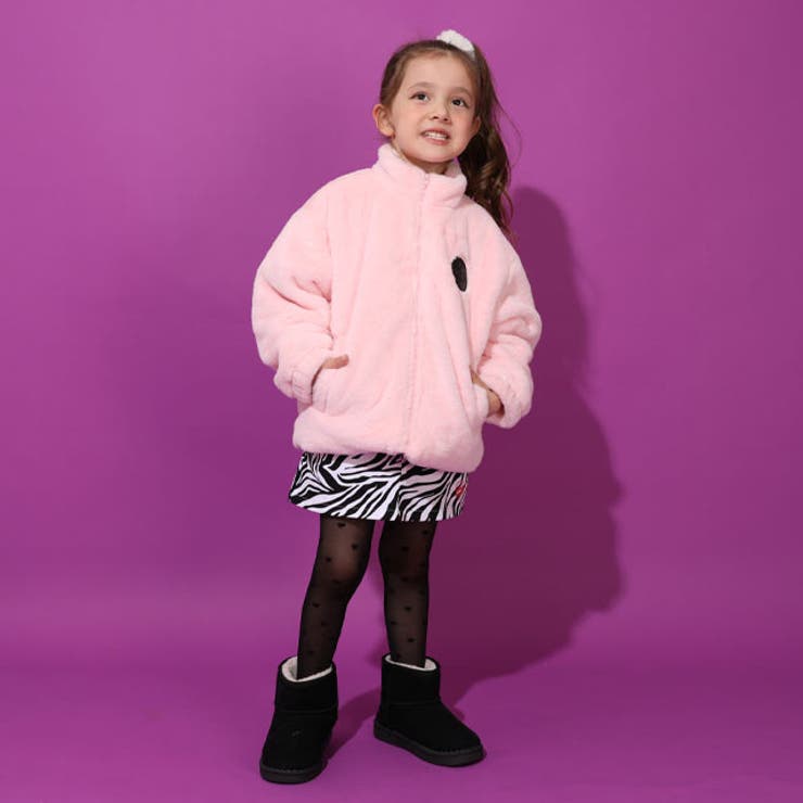 親子お揃い バックロゴファーアウター 1110K | BABYDOLL | 詳細画像4 