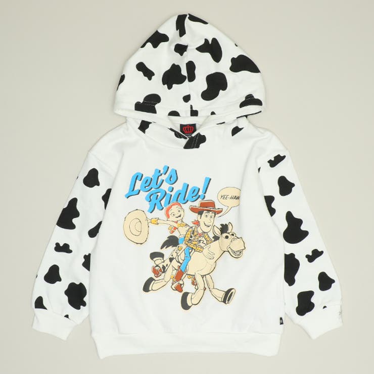 ホワイト | 親子お揃い ディズニー トイ・ストーリー アニマル総柄パーカー 1137K | BABYDOLL