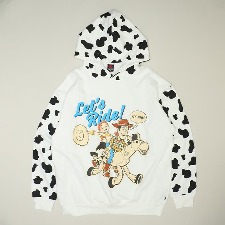 ホワイト | 親子お揃い ディズニー トイ・ストーリー アニマル総柄パーカー 1137A | BABYDOLL