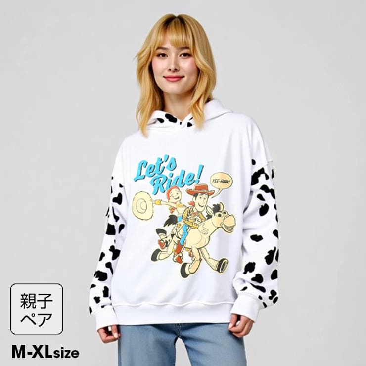 親子お揃い ディズニー トイ・ストーリー アニマル総柄パーカー 1137A | BABYDOLL | 詳細画像1 