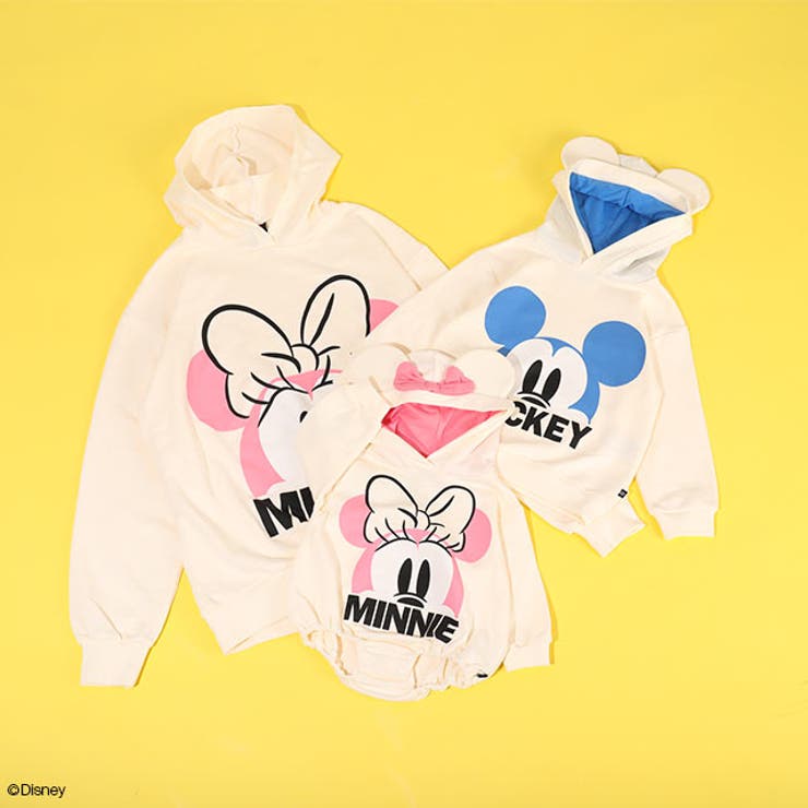 親子お揃い ディズニー キャラクターBIGフェイスパーカー 1139K | BABYDOLL | 詳細画像4 