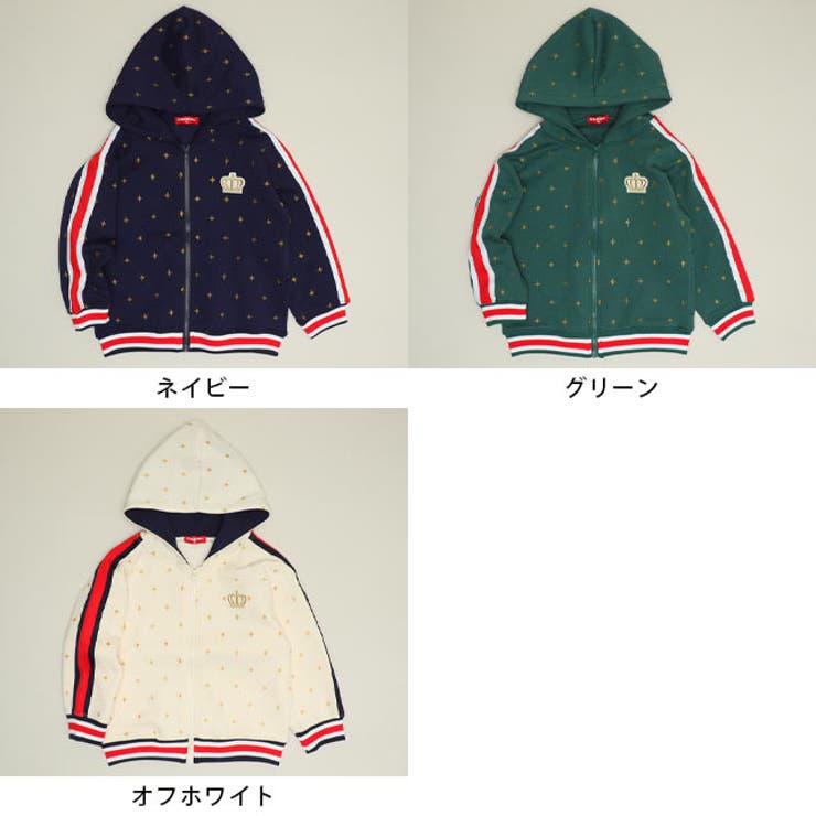 親子お揃い スパークルラインジップパーカー 1186K （ボトムス別売） | BABYDOLL | 詳細画像14 