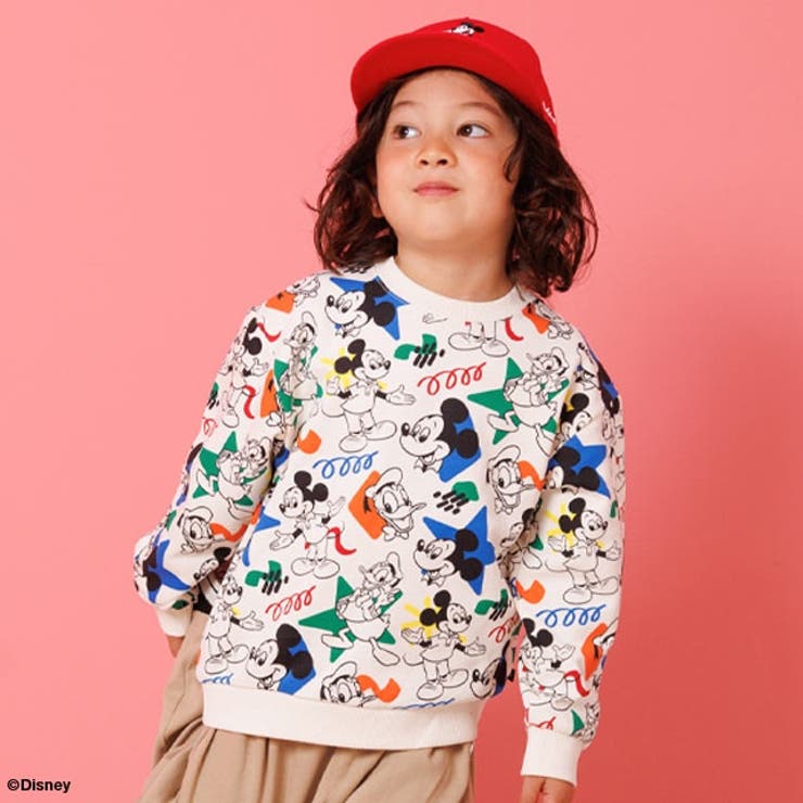 親子お揃い ディズニー カラフル総柄トレーナー 1203K | BABYDOLL | 詳細画像4 