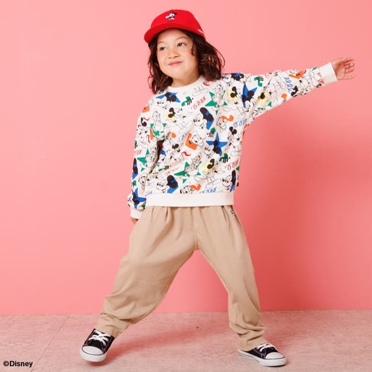 親子お揃い ディズニー カラフル総柄トレーナー 1203K | BABYDOLL | 詳細画像6 