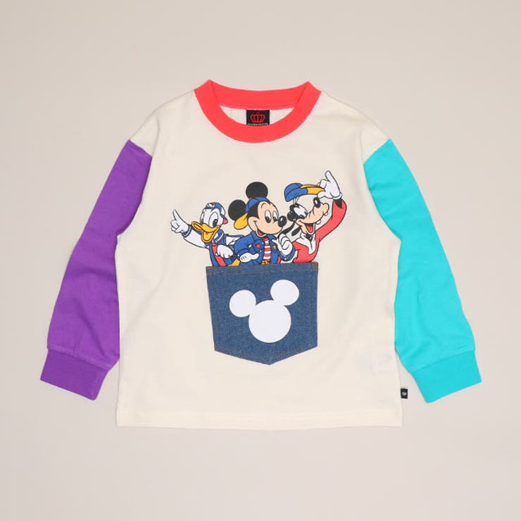 ミッキー＆ドナルド＆グーフィー | ディズニー デニムポケットロンT 1253K | BABYDOLL