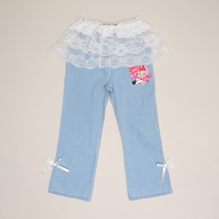 デニム | ディズニー レース付フレアデニムロングパンツ 1256K | BABYDOLL