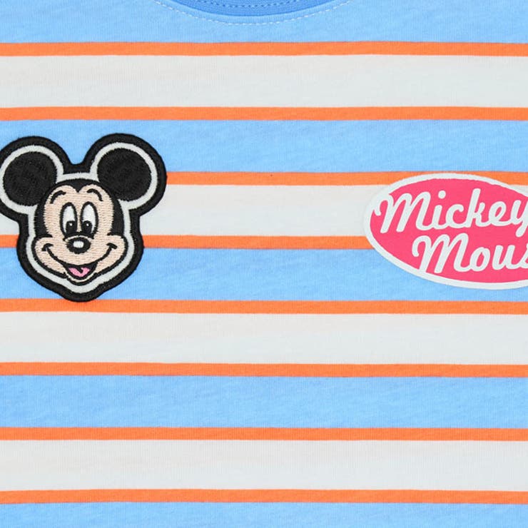 親子お揃い ディズニー ワッペン付ボーダー柄ロンT 1257K | BABYDOLL | 詳細画像10 