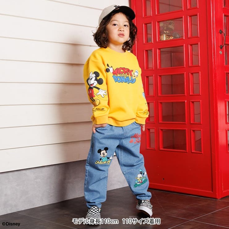 親子お揃い ディズニー 袖キャラクタートレーナー 1258K | BABYDOLL | 詳細画像2 