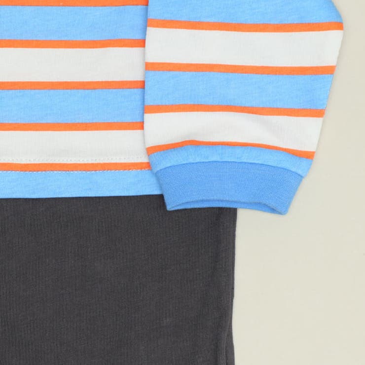 ディズニー ワッペン付ボーダー柄ロンパース 1259B | BABYDOLL | 詳細画像10 