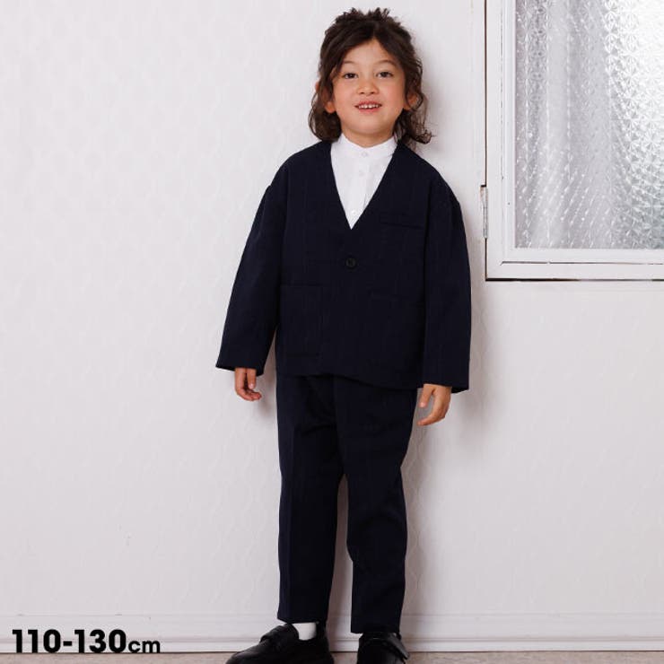 シングルノーカラーフォーマルスーツ×パンツ 3点セット 1280K | BABYDOLL | 詳細画像1 