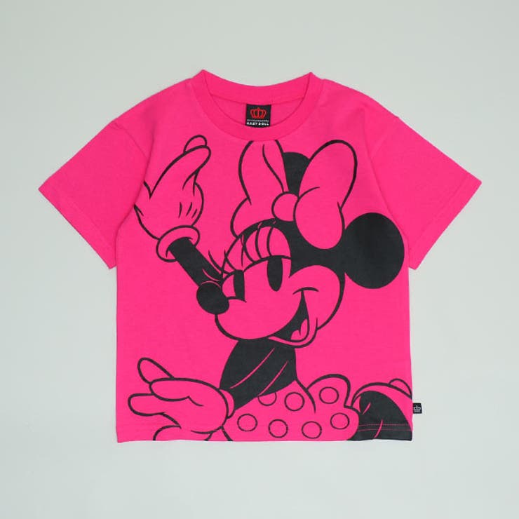 ミニー | 親子お揃い ディズニー WEB限定 BIGフェイスTシャツ 1329K | BABYDOLL