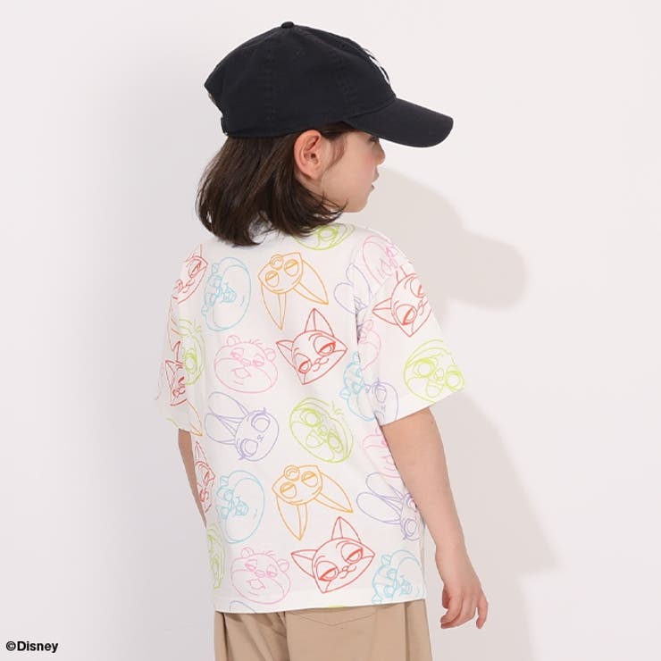 ディズニー WEB限定 ズートピア総柄Tシャツ 1331K | BABYDOLL | 詳細画像6 