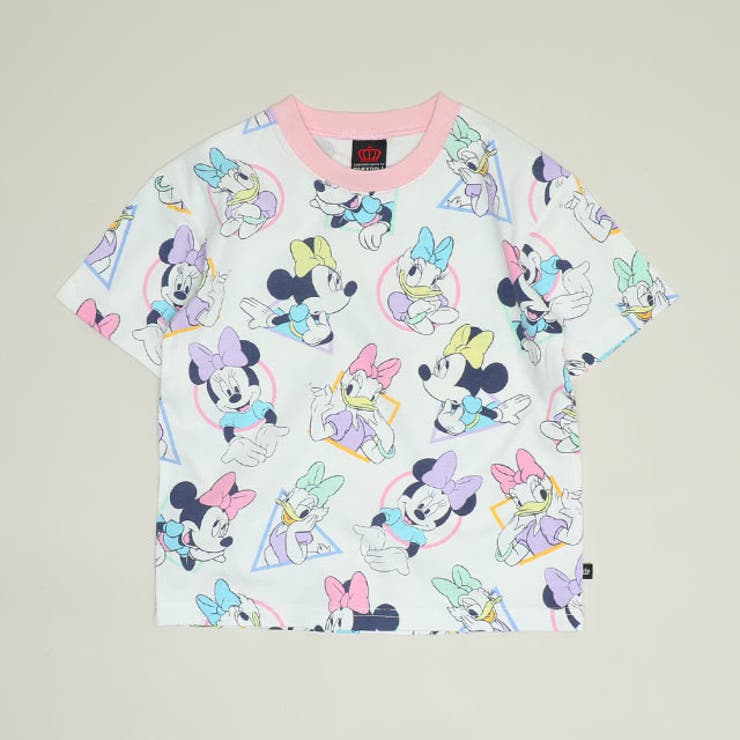 ミニー＆デイジー | 親子お揃い ディズニー WEB限定 パステル総柄Tシャツ 1332K | BABYDOLL