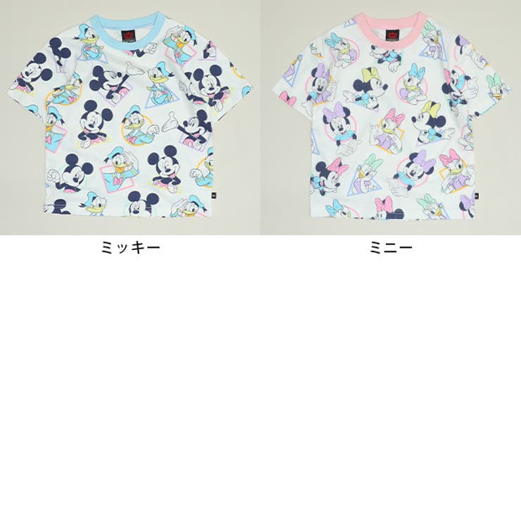 親子お揃い ディズニー WEB限定 パステル総柄Tシャツ 1332K | BABYDOLL | 詳細画像12 