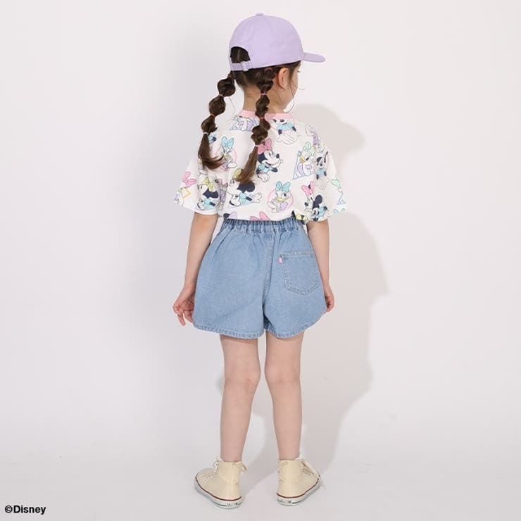 親子お揃い ディズニー WEB限定 パステル総柄Tシャツ 1332K | BABYDOLL | 詳細画像3 