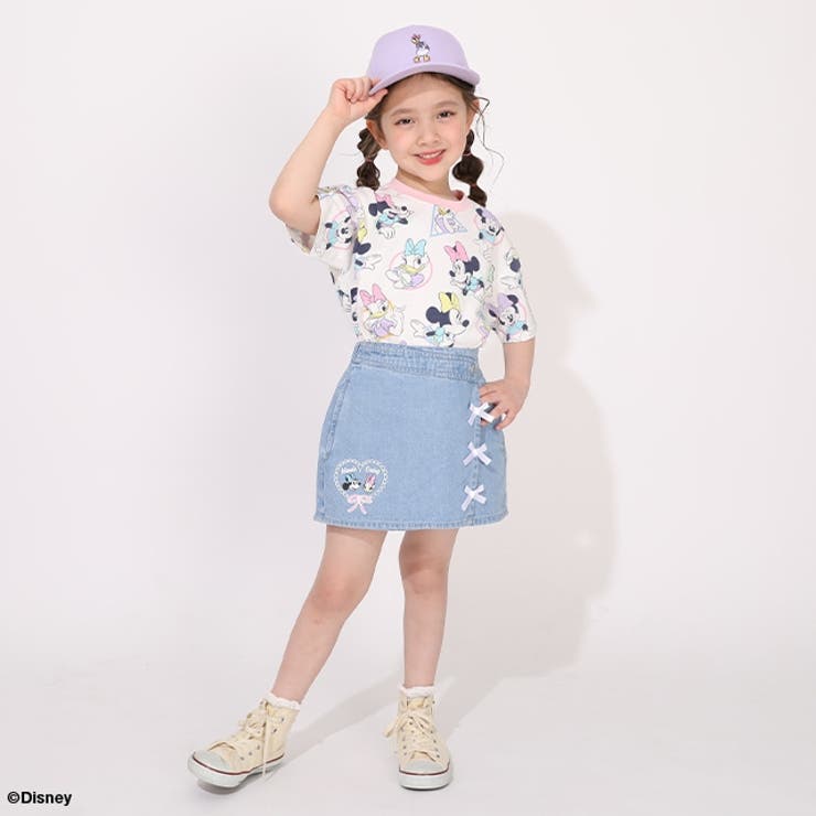 親子お揃い ディズニー WEB限定 パステル総柄Tシャツ 1332K | BABYDOLL | 詳細画像5 