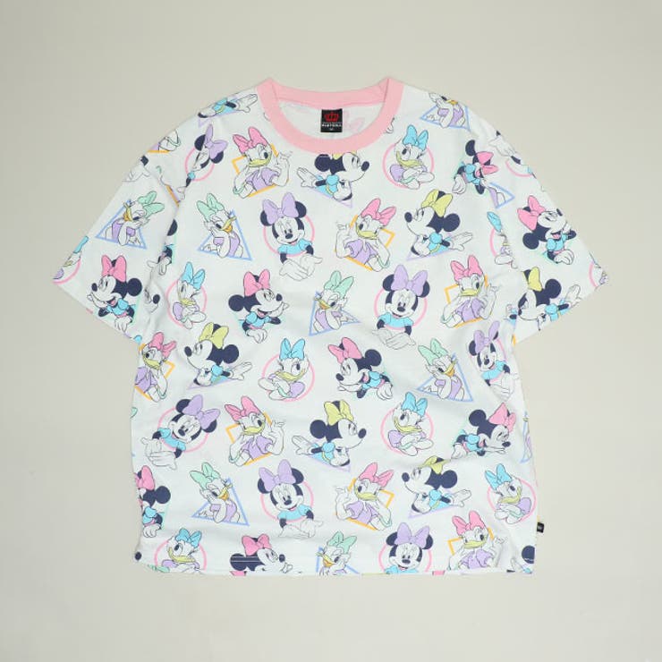 ミニー＆デイジー | 親子お揃い ディズニー WEB限定 パステル総柄Tシャツ 1332A | BABYDOLL