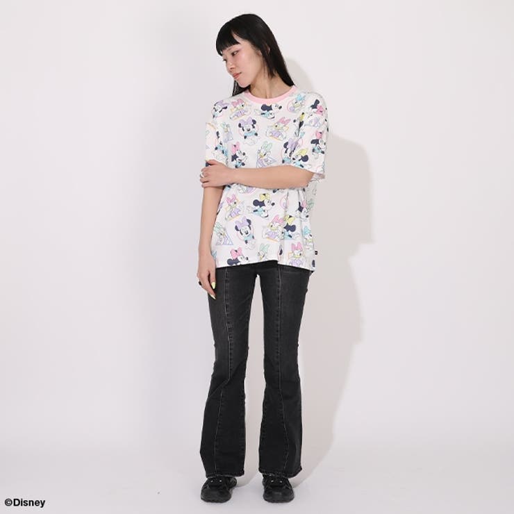 親子お揃い ディズニー WEB限定 パステル総柄Tシャツ 1332A | BABYDOLL | 詳細画像5 