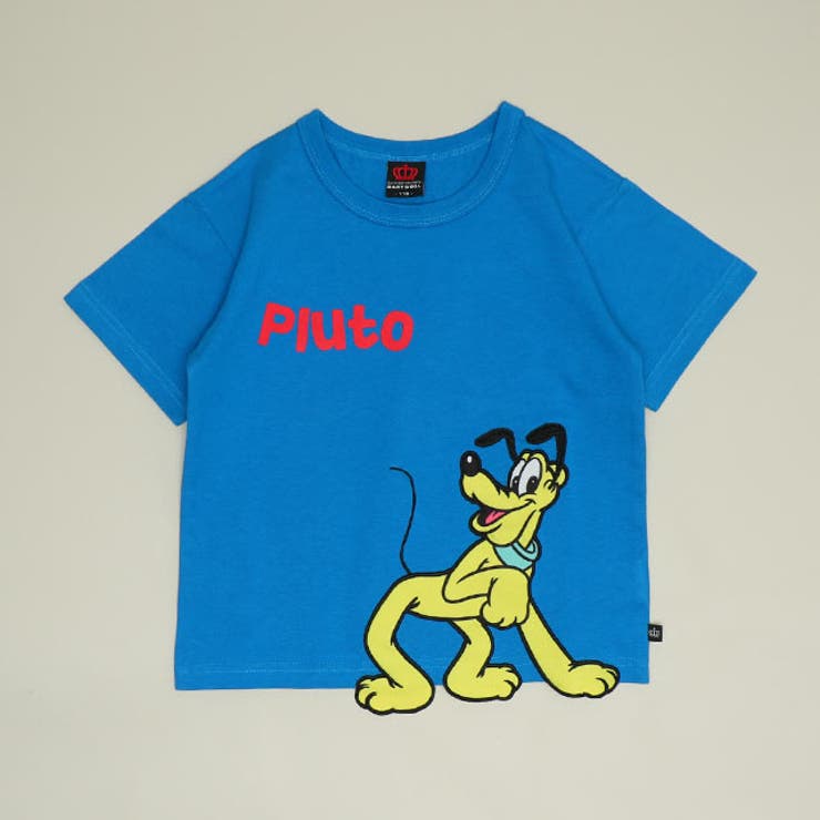 プルート | ディズニー 手描き風ロゴキャラクターワッペンTシャツ 1334K | BABYDOLL
