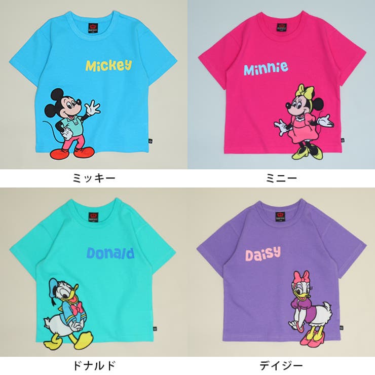 ディズニー 手描き風ロゴキャラクターワッペンTシャツ 1334K | BABYDOLL | 詳細画像7 