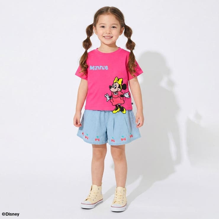 ディズニー 手描き風ロゴキャラクターワッペンTシャツ 1334K | BABYDOLL | 詳細画像4 