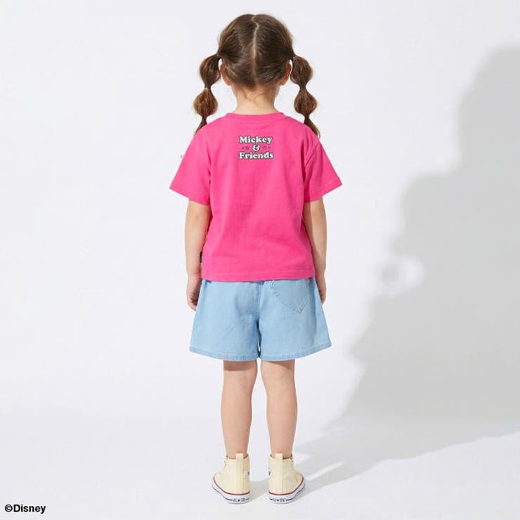 ディズニー 手描き風ロゴキャラクターワッペンTシャツ 1334K | BABYDOLL | 詳細画像5 