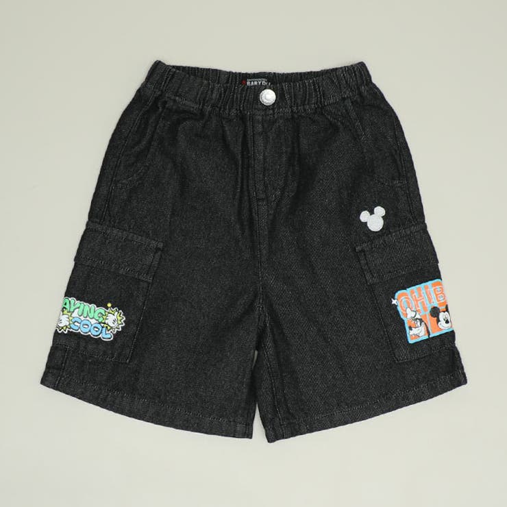 ブラック | ディズニー カーゴハーフパンツ 1353K | BABYDOLL