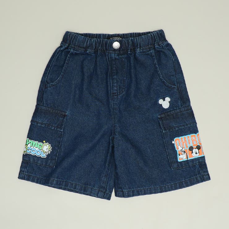 インディゴ | ディズニー カーゴハーフパンツ 1353K | BABYDOLL