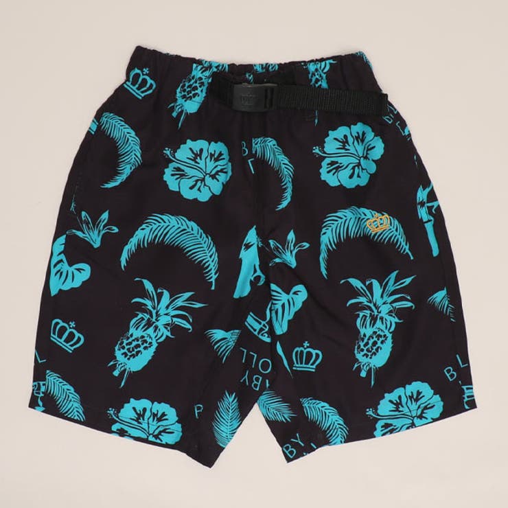 ブラック | WEB限定 総柄ハーフパンツ 1354K | BABYDOLL