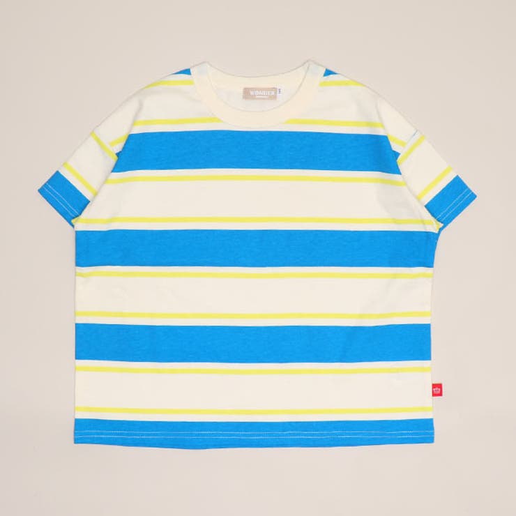 ボーダーブルー | WEB限定 総柄Tシャツ 1355K | BABYDOLL