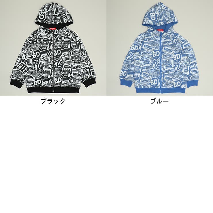 ステッカー総柄ジップパーカー 1386K | BABYDOLL | 詳細画像8 
