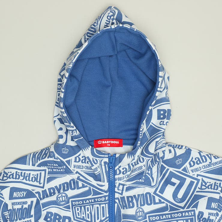 ステッカー総柄ジップパーカー 1386K | BABYDOLL | 詳細画像9 