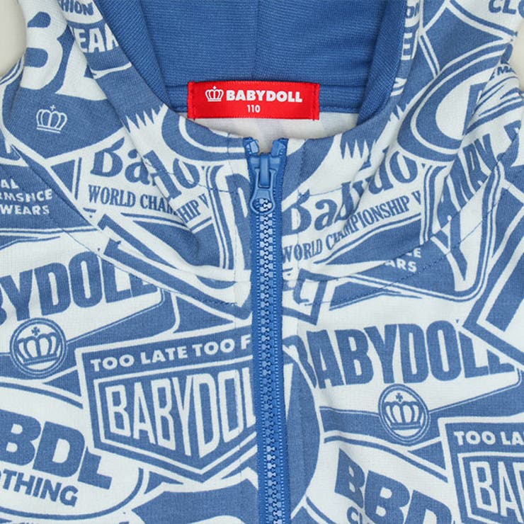 ステッカー総柄ジップパーカー 1386K | BABYDOLL | 詳細画像10 
