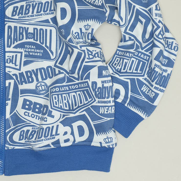 ステッカー総柄ジップパーカー 1386K | BABYDOLL | 詳細画像11 