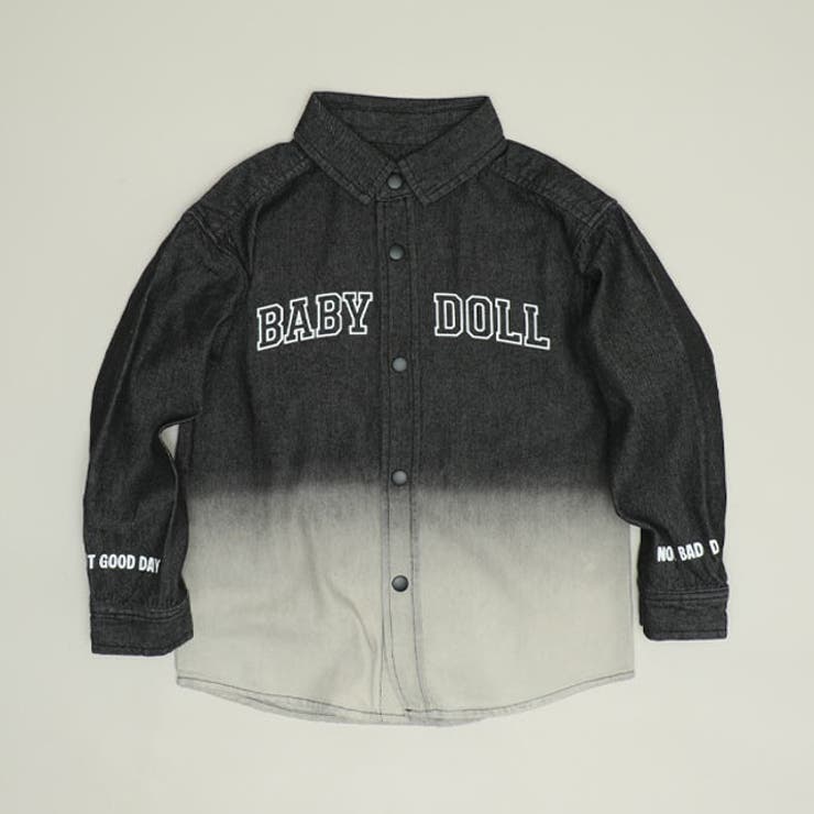 ブラック | 親子お揃い グラデーションダンガリーシャツ 1387K | BABYDOLL